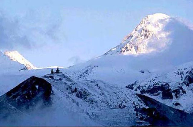 Mount Kazbek (5047 m / 16,558 ft)